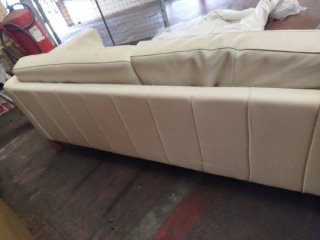 Sofá de Piel Blanco Ikea "URGE VENTA"