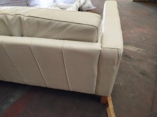 Sofá de Piel Blanco Ikea "URGE VENTA"