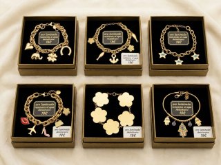 Pulseras de oro laminado