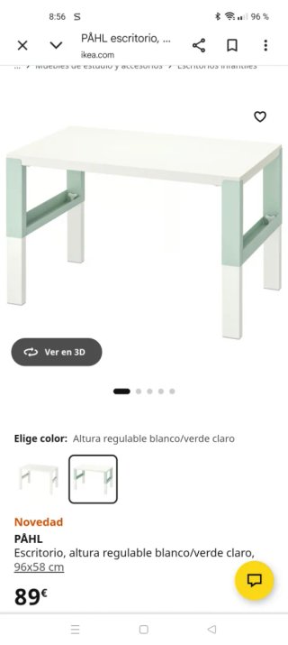 Escritorio Infantil con Silla Giratoria