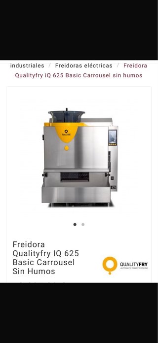 Freidora Qualityfry iQ 625 sin humos