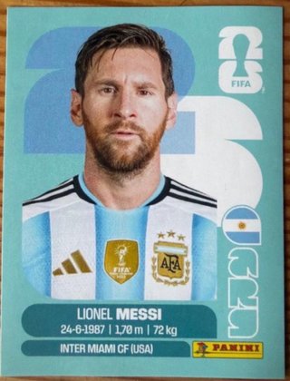 Cromo Messi Mundial 2026 Panini