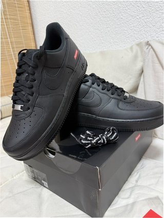 Nike Air Force 1 Low Supreme Negro Talla EU37.5