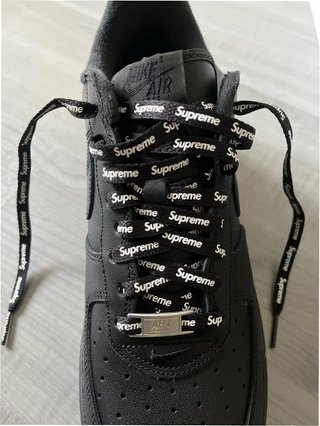 Nike Air Force 1 Low Supreme Negro Talla 38.5