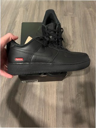 Nike Air Force 1 Low Supreme Negro Talla 42