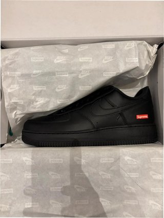 Nike Air Force 1 Low Supreme Negro Talla 42