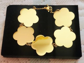Gargantilla/Pulsera Mariposa Oro Laminado