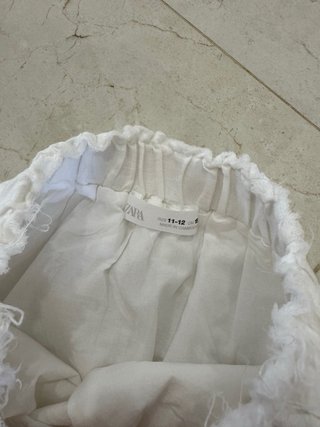 Falda Lino Blanca Talla XS