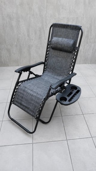 Tumbonas plegables con posavasos (2 unidades)