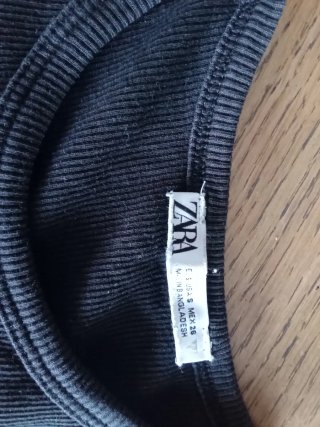 Top Zara Negro Talla S