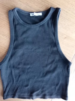 Top Zara Negro Talla S
