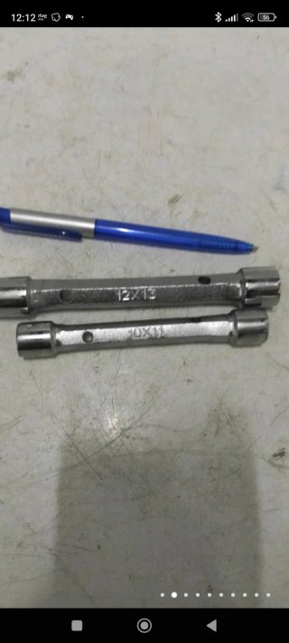 2 llaves de tubo 10-12 y 12-13