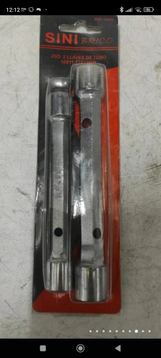 2 llaves de tubo 10-12 y 12-13
