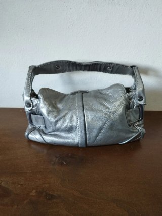 Borsa Francesco Biasia pelle argento