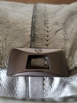 Borsa Francesco Biasia pelle argento