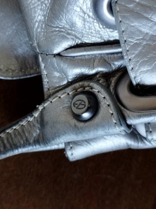 Borsa Francesco Biasia pelle argento