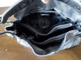 Borsa Francesco Biasia pelle argento