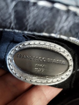 Borsa Francesco Biasia pelle argento