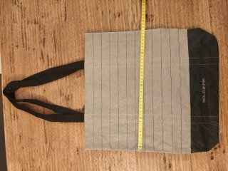 Borsa shopper Moleskine nera e grigia