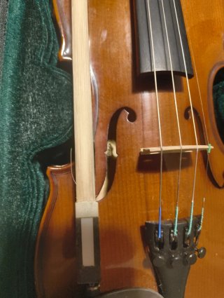 Violín con funda y arco Kreutzer 1/2