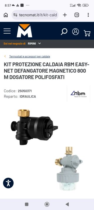 Kit protezione caldaia