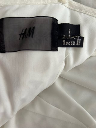 Vestido blanco estilo ibicenco H&M