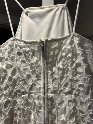 Vestido blanco estilo ibicenco H&M