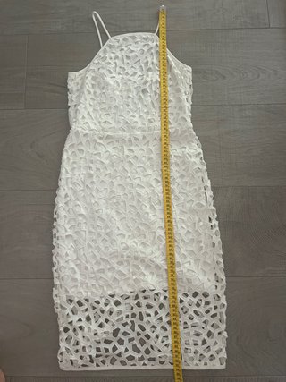 Vestido blanco estilo ibicenco H&M