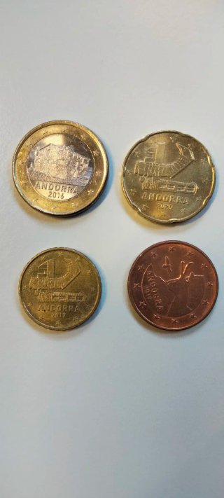Monedas de Euro Andorra (4 unidades)