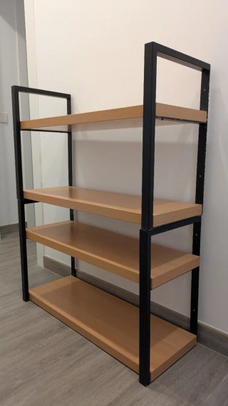 2 Estantes Industrial Madera y Metal