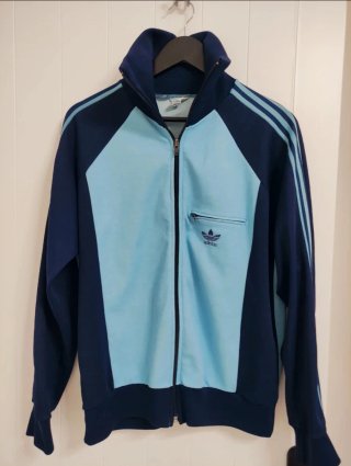Chaqueta Adidas Retro Track Top Azul Vintage