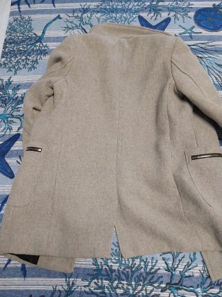 Cappotto Bershka Grigio Donna