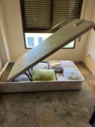 Canapé 90x190 con Colchón y Ropa Cama verano/invie