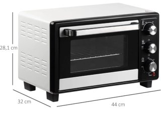 Horno Eléctrico Sobremesa 16L 1400W