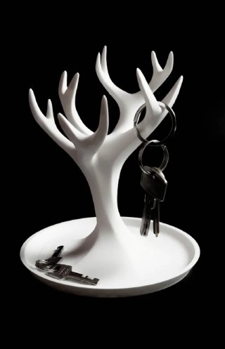 Scultura Portachiavi a forma di albero, portagioie