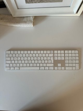 Teclado Apple blanco Numérico.