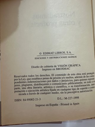 Nostradamus y Otras Profecias