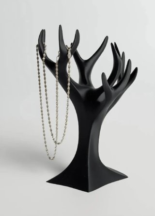 Scultura Portagioie a forma albero, porta chiavi