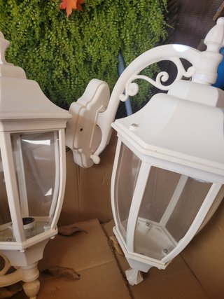 Faroles Grandes Blancos Exterior