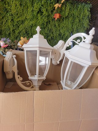 Faroles Grandes Blancos Exterior