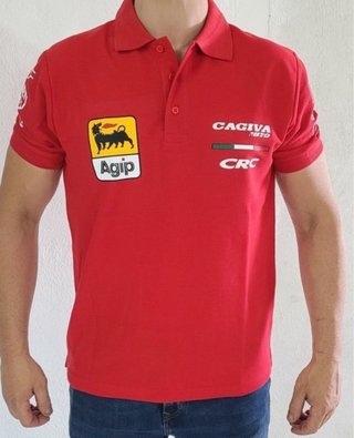 Polo Cagiva Agip CRC Rojo
