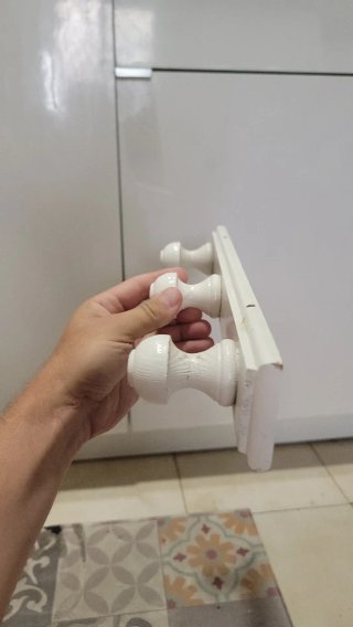 Perchero blanco 36cm