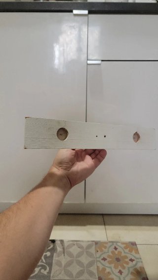 Perchero blanco 36cm
