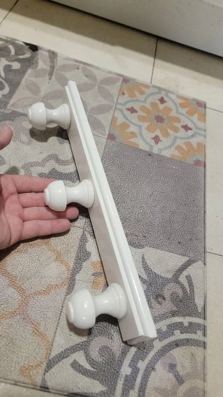Perchero blanco 36cm