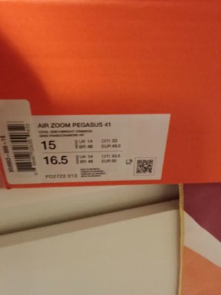 Nike Air Zoom Pegasus 41 Gris/Crimson T49'5