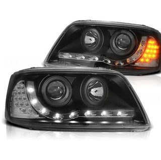 Faros Daylight Negros para Volkswagen Transporter