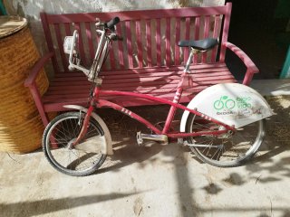 Bicicleta urbana roja