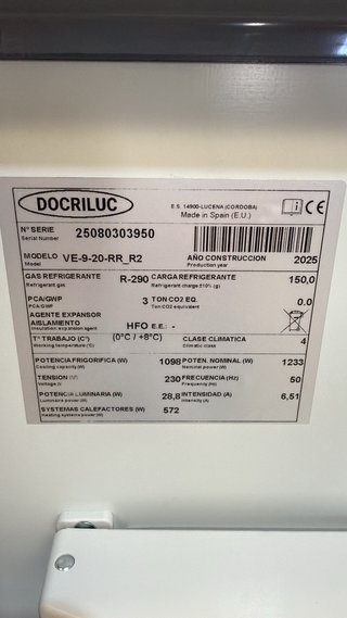 Vitrina Docriluc Nueva