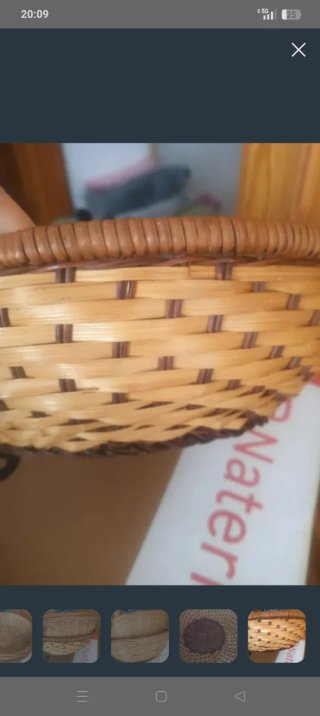 Cestas de mimbre apilables aprox 25 cm