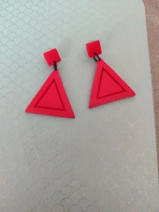 Pendientes geométricos arcilla polimérica
